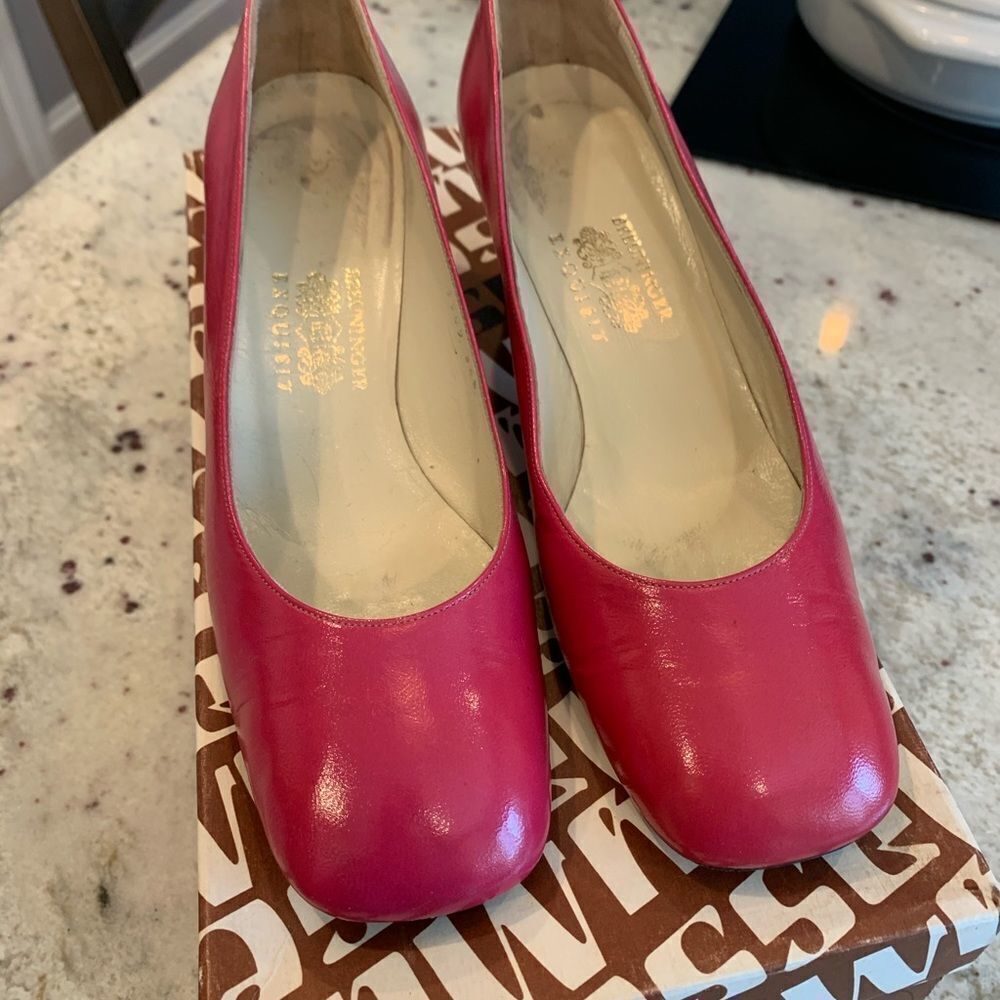 Vintage Breuninger Exquisite Fuchsia Pumps sz 6.5